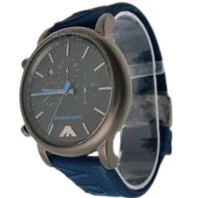 Emporio Armani Luigi Chronograph Black Dial Men's Watch 