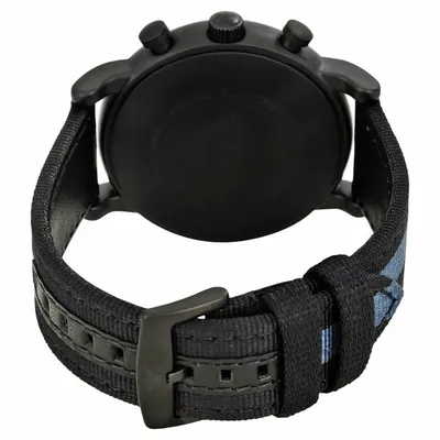 Armani Luigi Chronograph Black Dial Timepiece