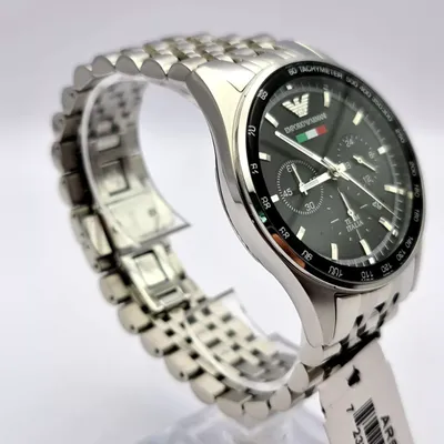 Emporio Armani Sportivo Chronograph Black Dial Men's Watch 