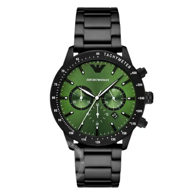 Emporio Armani Chronograph Black Stainless Steel Watch