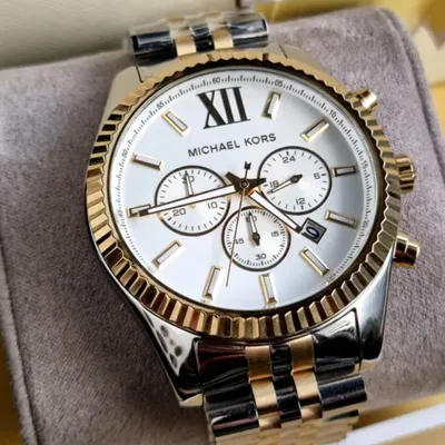 Michael Kors Lexington White Dial Men's Watch