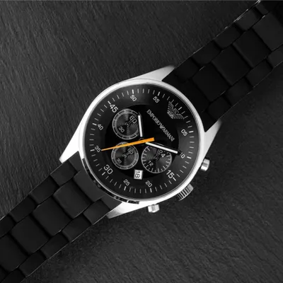 Emporio Armani Men's Black Sport Chronograph Watch