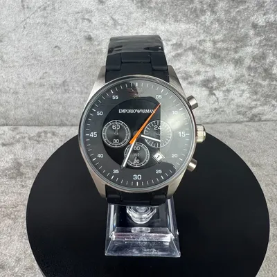 Emporio Armani Men's Black Sport Chronograph Watch