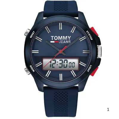 Tommy Hilfiger Analog Casual Jeans Blue Men's Watch