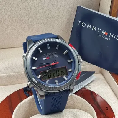 Tommy Hilfiger Analog Casual Jeans Blue Men's Watch