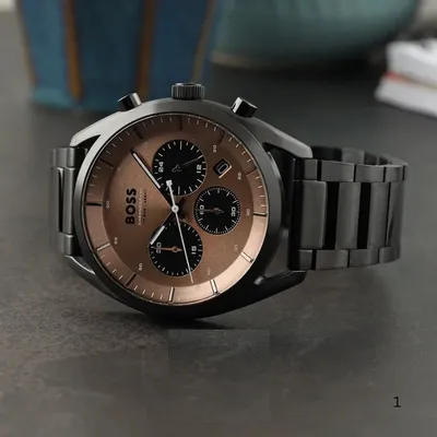 Hugo Boss Top Chronograph Bronze Dial Men's Watch 