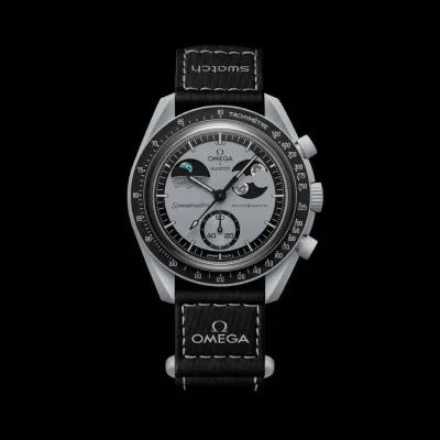 Moon Swatch Omega x Swatch Mission to Earth phase Bio ceramic Wrist Watch