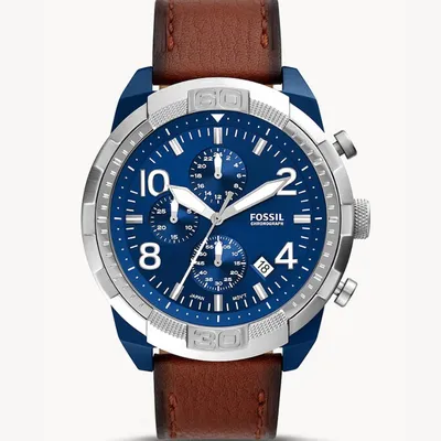 Fossil Bronson Chronograph Brown Leather Men’s Watch