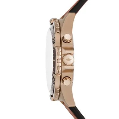 Fossil Garrett Chronograph Brown Eco Leather Men's Watch