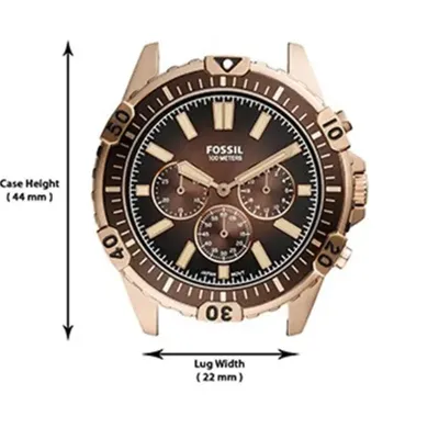 Fossil Garrett Chronograph Brown Eco Leather Men's Watch