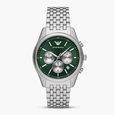 Emporio Armani Antonio Chronograph Green Dial Men's Watch 