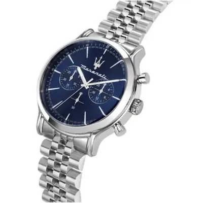 Maserati Epoca Chronograph Stainless Steel Blue Dial Watch