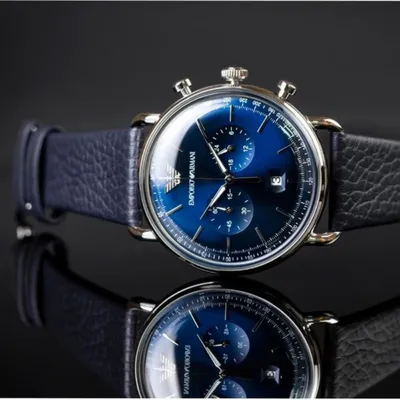 Emporio Armani chronograph Blue Dial man's watch