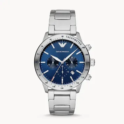 Emporio Armani Blue Dial Men's Chronograph Watch