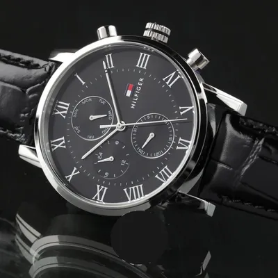 Tommy Hilfiger Men's Sophisticated Sport Black Watch
