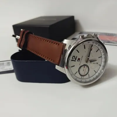 Tommy Hilfiger Brown Leather Men's Watch 