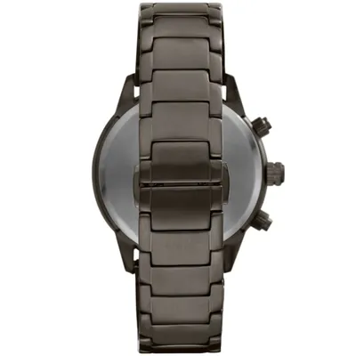 Emporio Armani Chronograph Gunmetal Stainless Steel Watch