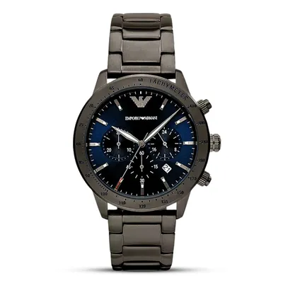Emporio Armani Chronograph Gunmetal Stainless Steel Watch