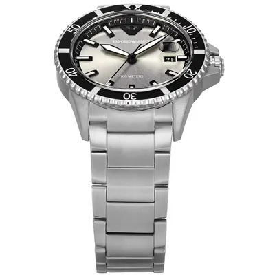Emporio Armani Men's Analog Quartz Watch with Stainless Steel Strap