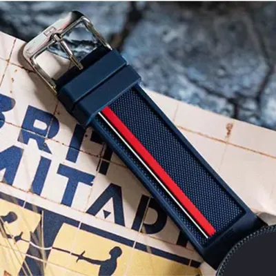 TOMMY HILFIGER CLARK MULTIFUNCTION BLUE SILICONE STRAP 