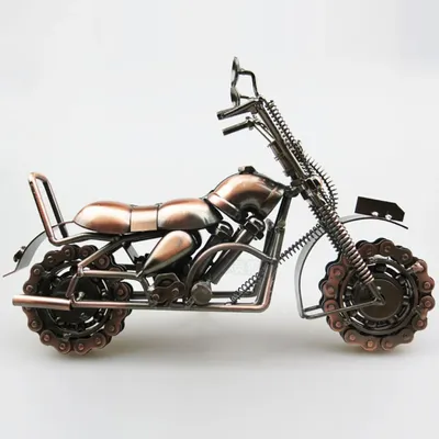 Vintage Scrap Cortina  Metal Motorcycle Gifts for Men Unique