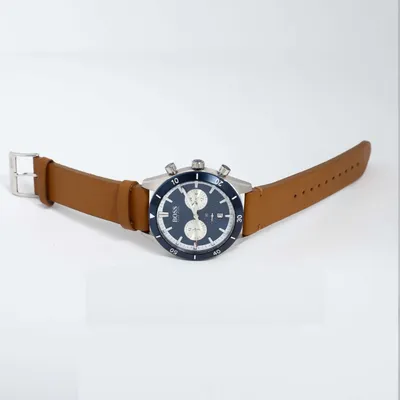 Hugo Boss Santiago Multifunction Blue Round Luminous Dial Men's Watch