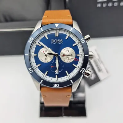 Hugo Boss Santiago Multifunction Blue Round Luminous Dial Men's Watch