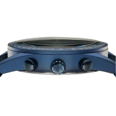 Michael Kors Accelerator Chronograph Blue Nylon Strap Watch