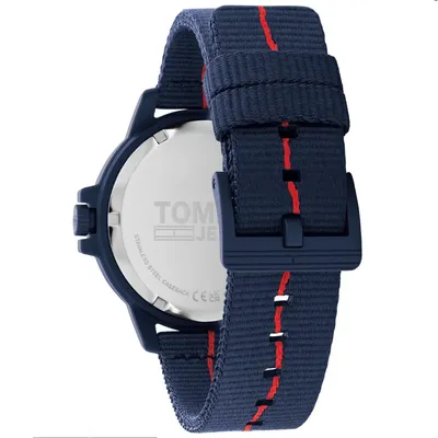 Tommy Hilfiger Fabric Band Navy Dial Men's Watch 