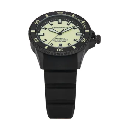 Emporio ArmaniSea Explorer Automatic Black Silicone Watch