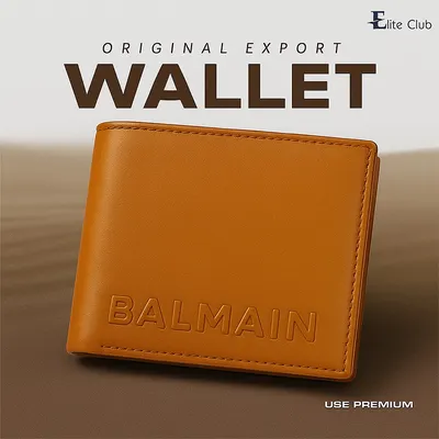 B A L M A I N Paris Premium Wallet S3-Light Brown