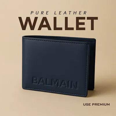 B A L M A I N Premium Wallet -Black