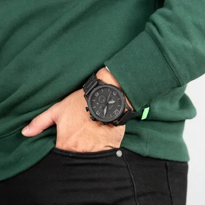 Fossil Nate Chronograph Black Men's Watch