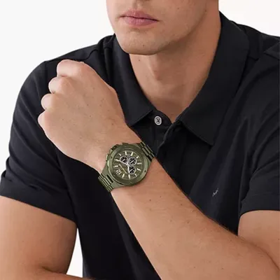 Michael Kors Lennox Chronograph Olive Green Men's Watch