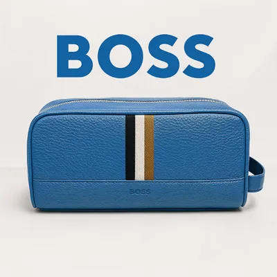 BOSS First Class Wash Bag -Blue