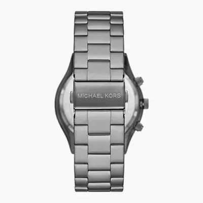 Michael Kors Men’s Quartz Grey Stainless Steel Blue Dial Watch 