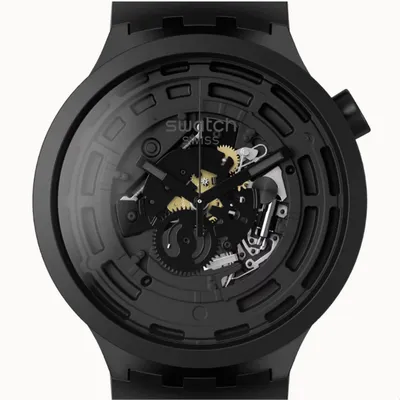 Swatch Unisex Bioceramic Big Bold C-Black Standard Watch