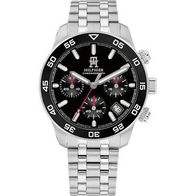 Tommy Hilfiger Black Dial Quartz Chronograph Watch