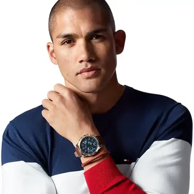 Tommy Hilfiger Decker Quartz Blue Dial Men's Watch