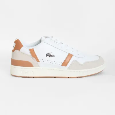 Lacoste T-Clip Sneakers White/Light Brown 747SMA00662J8
