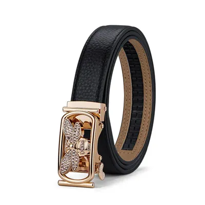 Elegant Butterfly Gold Women's Belt