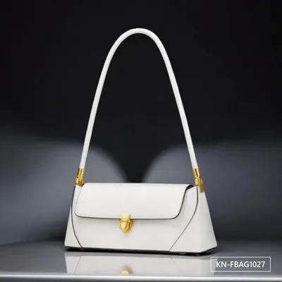Refined White Elegance Women's Hand Bag