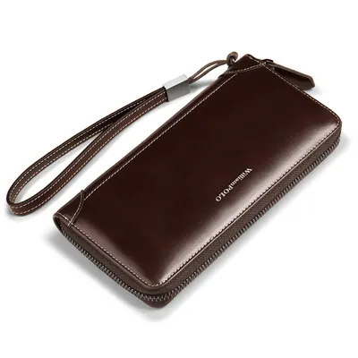 PANACHE DARK BROWN LEATHER WALLET