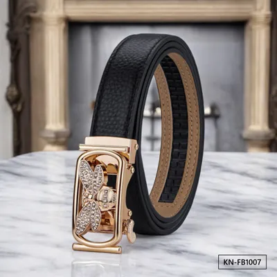 Elegant Butterfly Gold Women's Belt