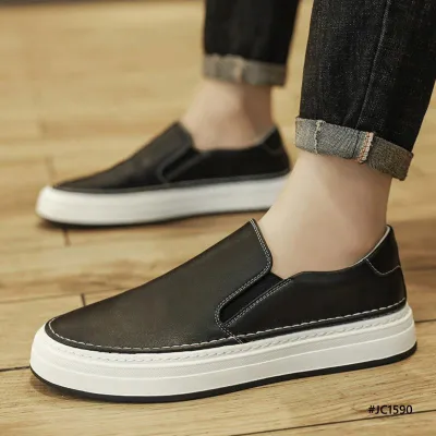 Genuine Leather Rubber Soft Sole Breathable Shoes