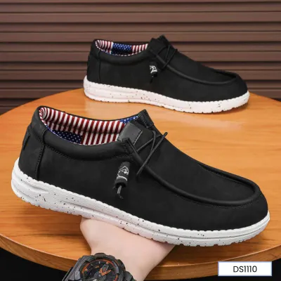 VIBE STEP BLACK CASUAL SHOES