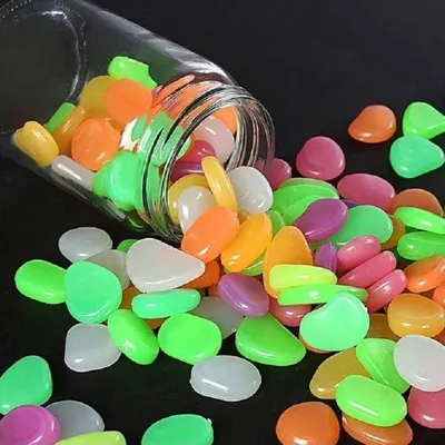 Colourful Radium Luminous Stones 100 Pc