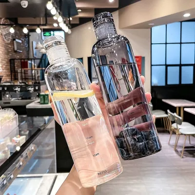 Transparent Water Bottle (1 Pc)