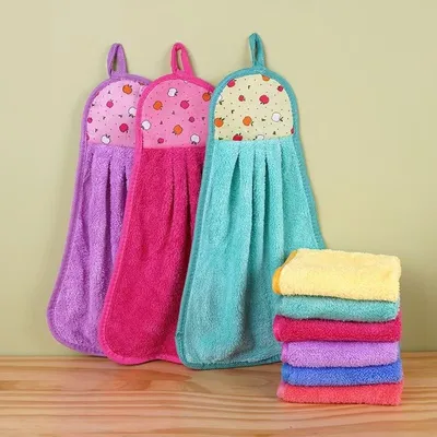 Cotton Microfiber Multicolour Hand Towel (1 Pc)