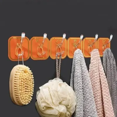 Sticky Wall Hooks ( 6 Pc)